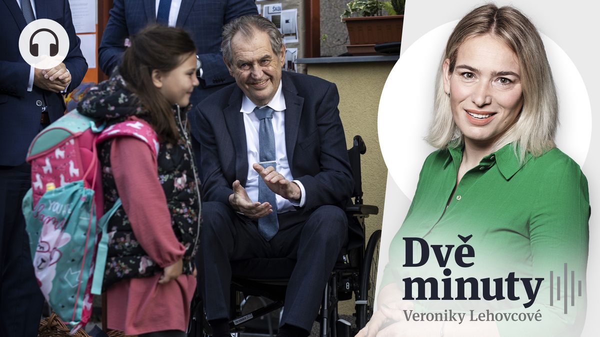 Glosa: Zeman se před dětmi převlékl za prezidenta